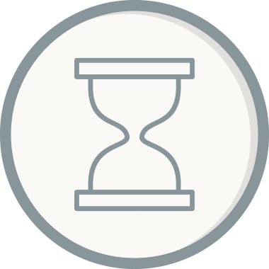 Kum saati. Web simgesi basit tasarım 