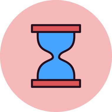 Kum saati. Web simgesi basit tasarım 