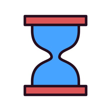 Kum saati. Web simgesi basit tasarım 