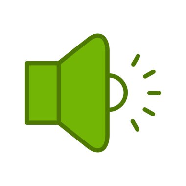 Basit ses düzeyi vektör illüstrasyonu