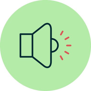 Basit ses düzeyi vektör illüstrasyonu