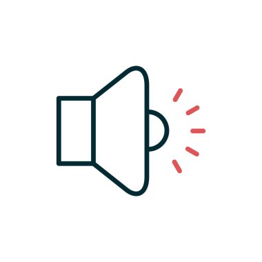 Basit ses düzeyi vektör illüstrasyonu