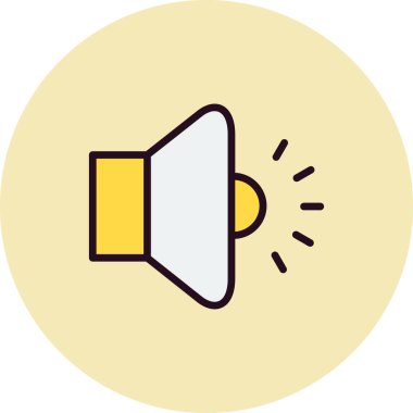 Basit ses düzeyi vektör illüstrasyonu