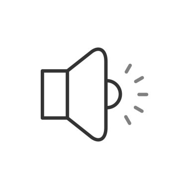 Basit ses düzeyi vektör illüstrasyonu