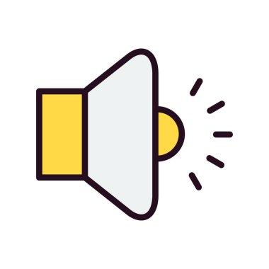 Basit ses düzeyi vektör illüstrasyonu