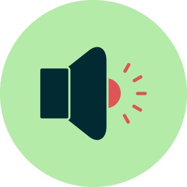 Basit ses düzeyi vektör illüstrasyonu