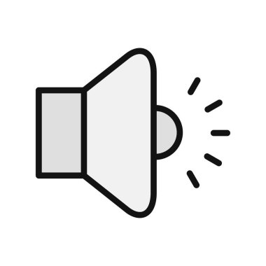 Basit ses düzeyi vektör illüstrasyonu