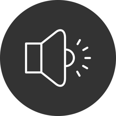 Basit ses düzeyi vektör illüstrasyonu