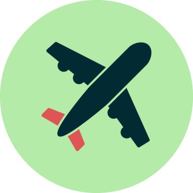 Uçak modern simge vektör illüstrasyonu