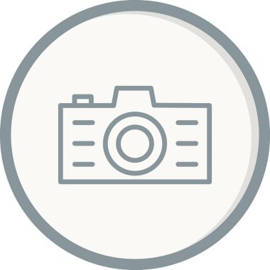 Kamera. Web simgesi basit illüstrasyon