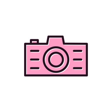 Kamera. Web simgesi basit illüstrasyon