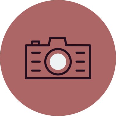 Kamera. Web simgesi basit illüstrasyon