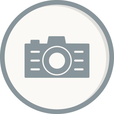 Kamera. Web simgesi basit illüstrasyon