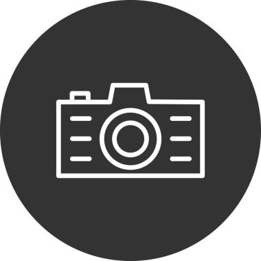 Kamera. Web simgesi basit illüstrasyon