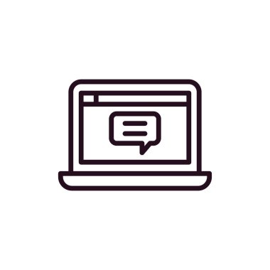 Konuşma balonu. Basit vektör illüstrasyonu