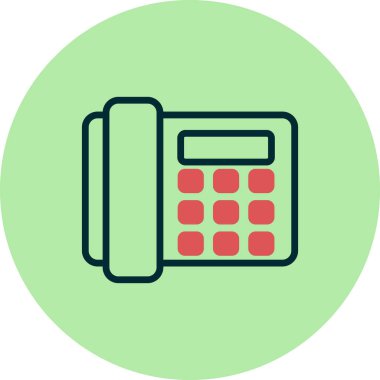 Sabit telefon. Web simgesi basit tasarım