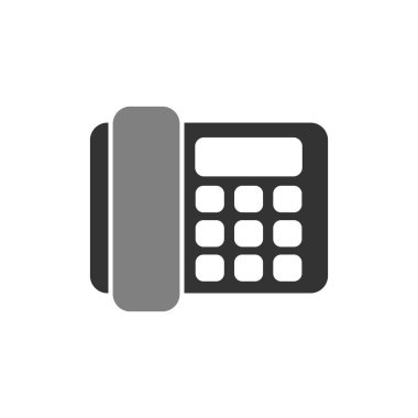 Sabit telefon. Web simgesi basit tasarım