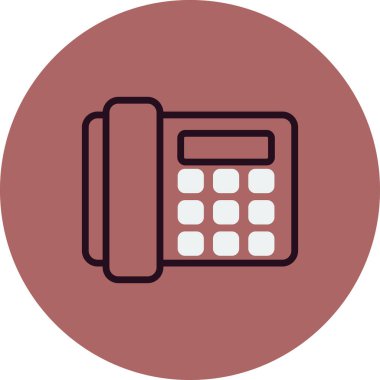 Sabit telefon. Web simgesi basit tasarım