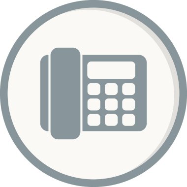 Sabit telefon. Web simgesi basit tasarım