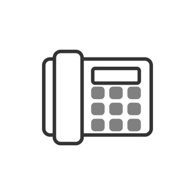 Sabit telefon. Web simgesi basit tasarım