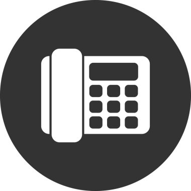 Sabit telefon. Web simgesi basit tasarım