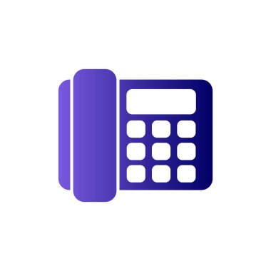 Sabit telefon. Web simgesi basit tasarım