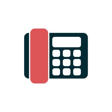 Sabit telefon. Web simgesi basit tasarım