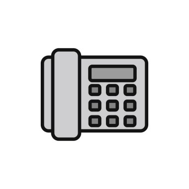 Sabit telefon. Web simgesi basit tasarım