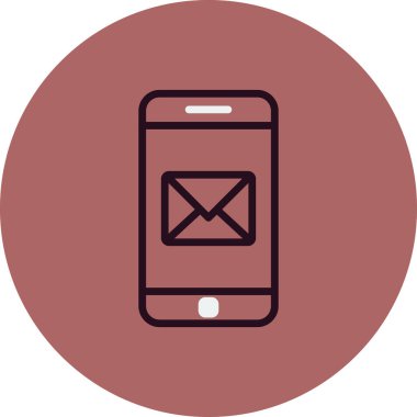 mobil posta simgesi. e- posta ileti sembolü