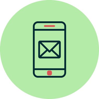 mobil posta simgesi. e- posta ileti sembolü