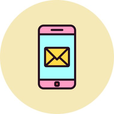 mobil posta simgesi. e- posta ileti sembolü