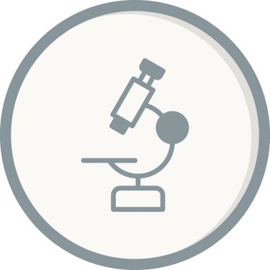 Eşsiz Mikroskop Vektör Kabartma Simgesi