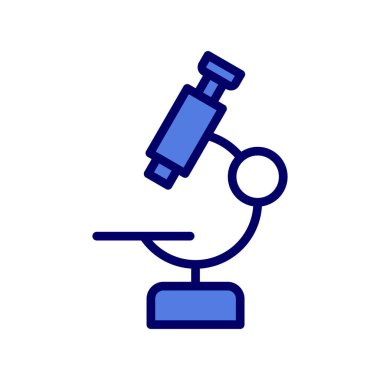 Eşsiz Mikroskop Vektör Kabartma Simgesi