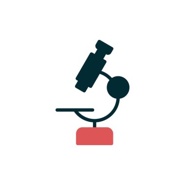 Eşsiz Mikroskop Vektör Kabartma Simgesi