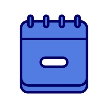 Bir takvim simgesinin vektör illüstrasyonu