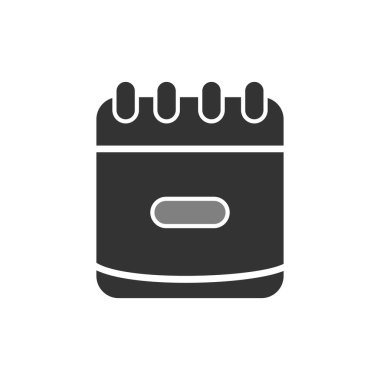 Bir takvim simgesinin vektör illüstrasyonu
