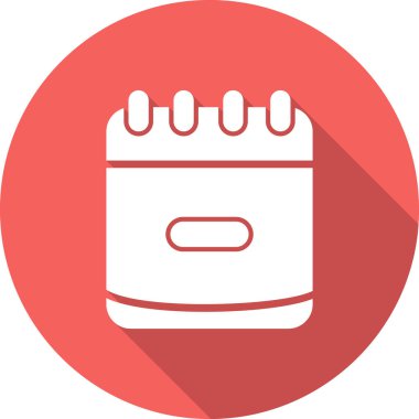 Bir takvim simgesinin vektör illüstrasyonu