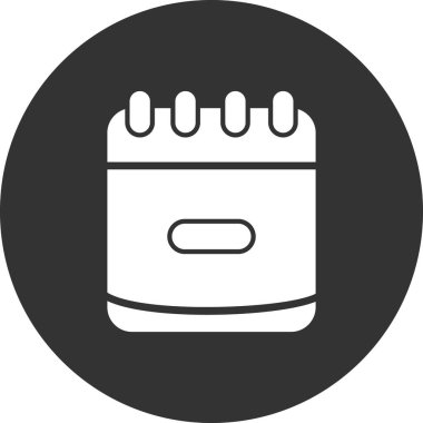 Bir takvim simgesinin vektör illüstrasyonu