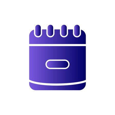 Bir takvim simgesinin vektör illüstrasyonu