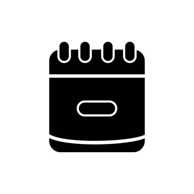 Bir takvim simgesinin vektör illüstrasyonu