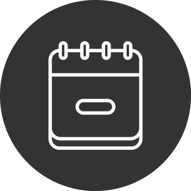 Bir takvim simgesinin vektör illüstrasyonu