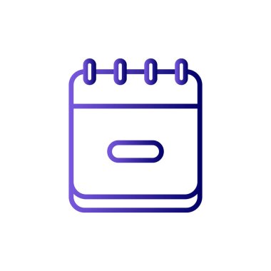 Bir takvim simgesinin vektör illüstrasyonu