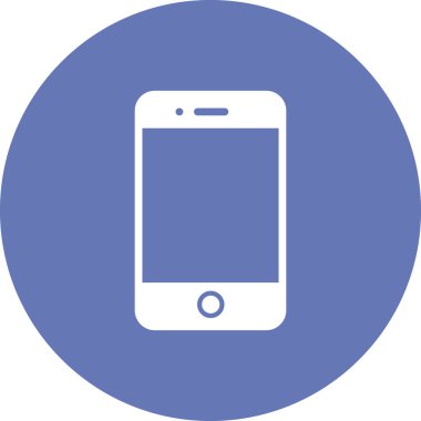 Cep telefonu simgesi, düz vektör çizimi