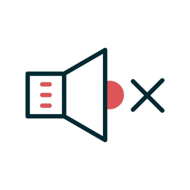 hoparlör simgesi, vektör illüstrasyonu