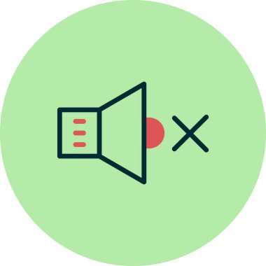 hoparlör simgesi, vektör illüstrasyonu