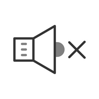 hoparlör simgesi, vektör illüstrasyonu