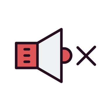 hoparlör simgesi, vektör illüstrasyonu