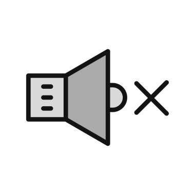 hoparlör simgesi, vektör illüstrasyonu