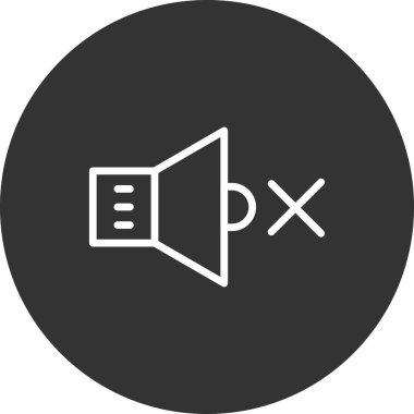 hoparlör simgesi, vektör illüstrasyonu