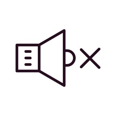 hoparlör simgesi, vektör illüstrasyonu